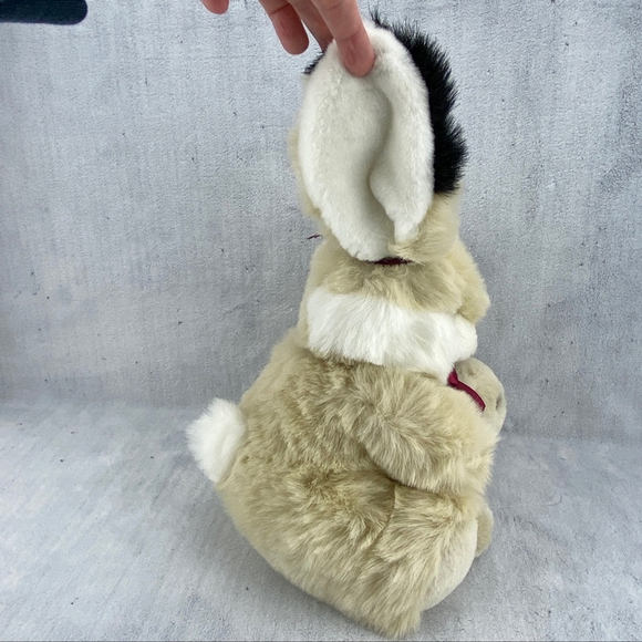 Aurora Bunny Rabbit and Baby Vintage Plush 1989 Solid Stuffed Teddy Bear Soft - Picture 6 of 14